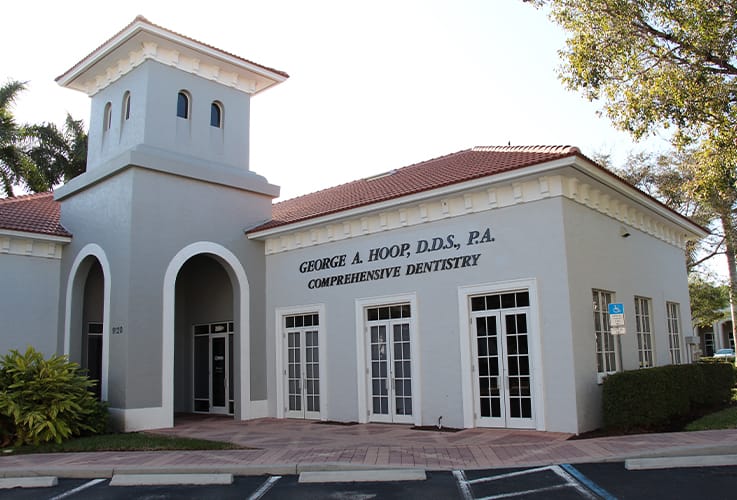 Front entrance of dental office building