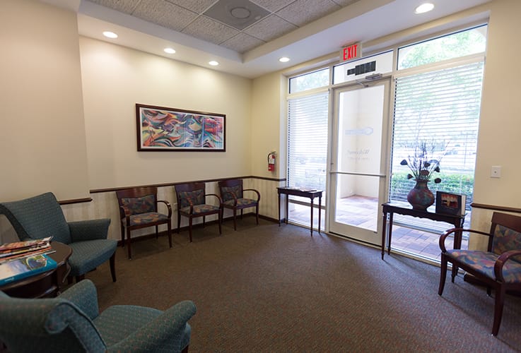 Dental office waiting room